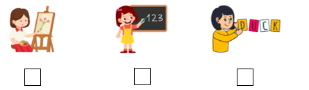 II. Listen and tick (√) the box. There is one example. (2pts) (ảnh 1)