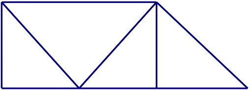 Hình dưới đây có bao nhiêu hình tam giác, bao nhiêu hình tứ giác: (ảnh 1)