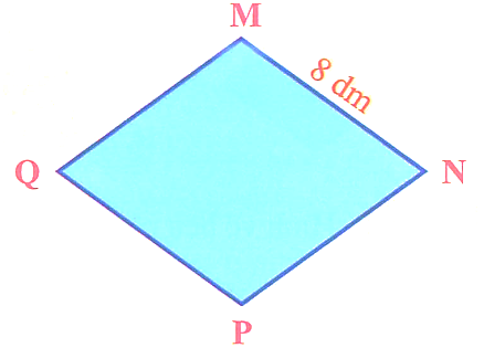 Điền vào chỗ trống.  a) Cho hình bình hành ABCD như hình bên:     · Cạnh AD song song với cạnh …..  · AD = ….. dm, DC = ….. dm. (ảnh 2)