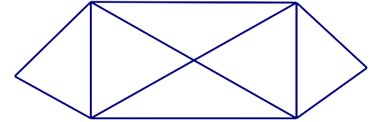 Hình sau có bao nhiêu hình tam giác, bao nhiêu hình tứ giác?   (ảnh 1)