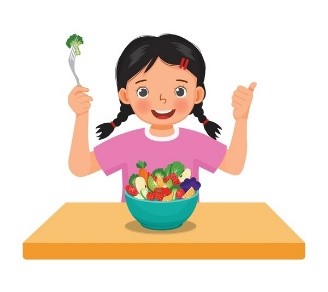 How does your sister stay healthy? A. She does exercise. B. She eats vegetables. C. She plays sports. (ảnh 1)