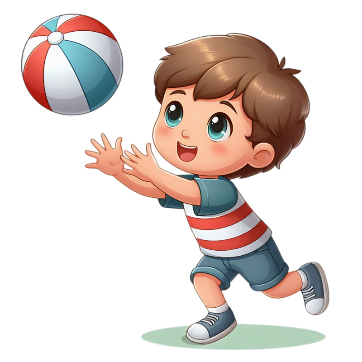 Choose the correct answer.   A. He likes swimming. B. He likes playing with a ball. C. He likes playing badminton. (ảnh 1)