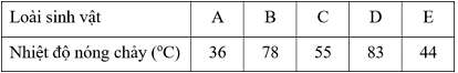 Nhiệt độ làm tách hai mạch của phân tử DNA được gọi là nhiệt độ nóng chảy. Theo dõi nhiệt độ nóng chảy của DNA trong nhân tế bào ở một số đối tượng sinh vật nhân thực khác nhau  (ảnh 1)