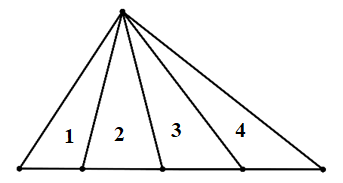 Quan sát các hình vẽ bên cho biết:   Có bao nhiêu hình tam giác? 	A. 10 hình	B. 9 hình	C. 8 hình	D. 7 hình (ảnh 2)