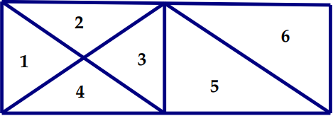 Đếm xem hình bên dưới có bao nhiêu hình tứ giác, bao nhiêu hình tam giác (ảnh 2)