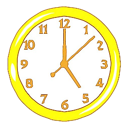 Đồng hồ nào dưới đây chỉ 5 giờ? A. B. C. D. (ảnh 1)