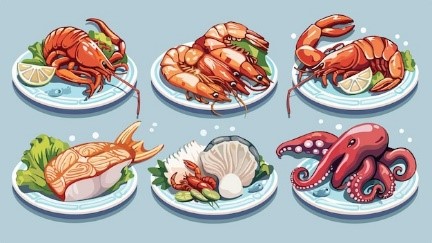s __ __ __ __ __ d seafood Hải sản (ảnh 1)
