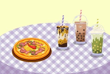 What food will they have at the birthday party? (ảnh 3)