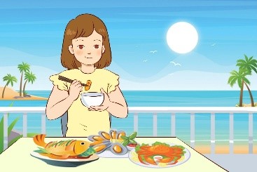 What did she do during her holiday? (ảnh 1)