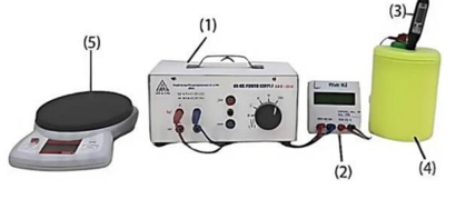 Các thao tác cơ bản để đo nhiệt nóng chảy riêng của cục nước đá là: (ảnh 1)