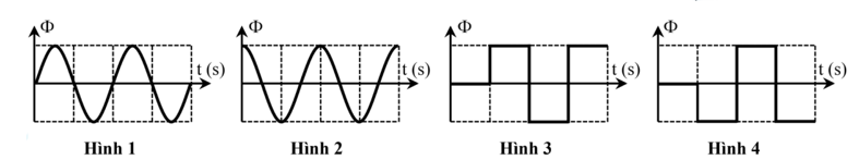 Cho một khung dây quay quanh trục trong vùng từ trường được tạo bởi 2 nam châm. (ảnh 2)
