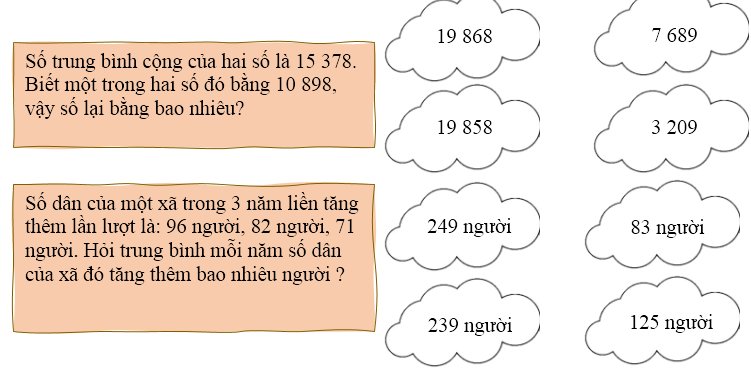 Em hãy tô màu vào đám mây có kết quả đúng (ảnh 1)