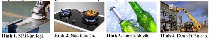 Nội năng của vật trong hình nào sau đây không thay đổi? (ảnh 1)