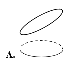 Em hãy chọn đáp án đúng nhất
Hình nào dưới đây là hình trụ?
A.
B.
C.
D. (ảnh 1)