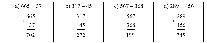(2 điểm) Đặt tính rồi tính: 
 (ảnh 2)