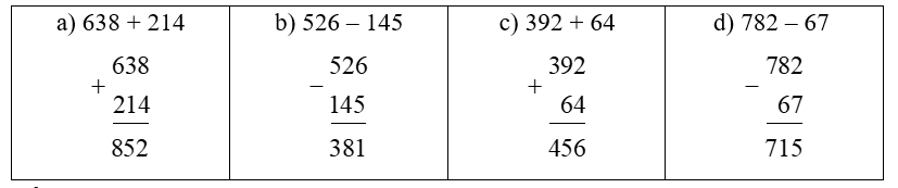 Đặt tính rồi tính: 
 (ảnh 2)