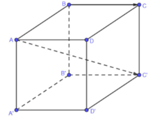 Cho h&igrave;nh lập phương ABCD.A'B'C'D' c&oacute; cạnh bằng 4 (ảnh 1)