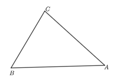 Cho tam giác ABC có góc A <góc B < góc C. Khi đó khẳng định nào dưới đây là đúng? (ảnh 1)