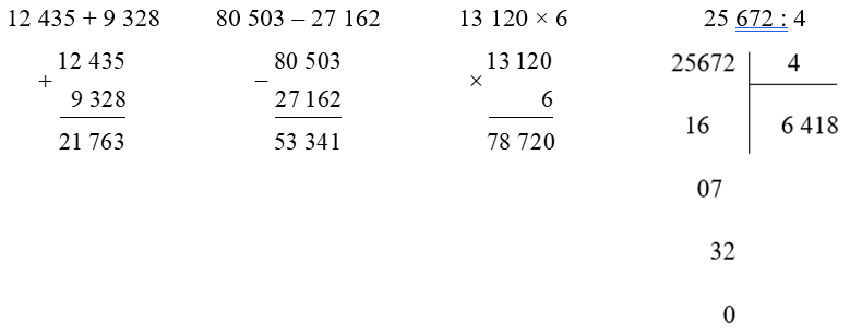 Đặt tính rồi tính. (2 điểm)
 (ảnh 2)