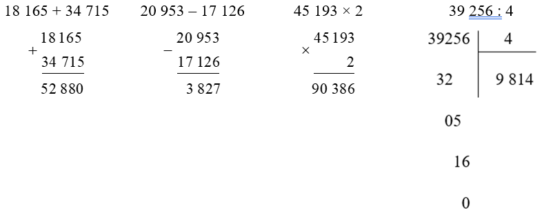 Đặt tính rồi tính. (2 điểm)
(ảnh 2)