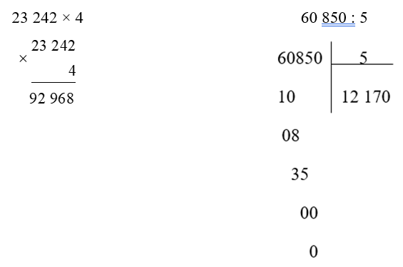 Đặt tính rồi tính. (1 điểm)
(ảnh 2)