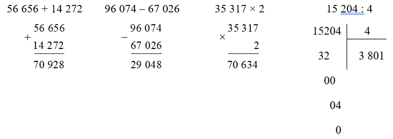 Đặt tính rồi tính. (2 điểm)
 (ảnh 2)