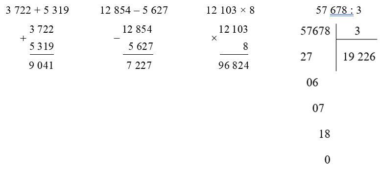 Đặt tính rồi tính. (1 điểm)
 (ảnh 2)