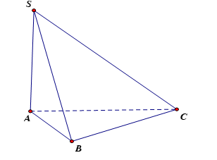 Cho hình chóp \[S.ABC\] có \(SA\) vuông góc với mặt đáy ABC. Mệnh đề nào sau đây là đúng? (ảnh 1)