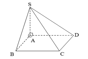 Cho hình chóp \(S.ABCD\) có đáy \(ABCD\) là hình chữ nhật với \(AB = 2a,\;AD = 3a\). (ảnh 1)