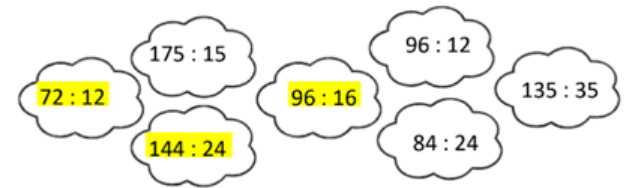 Tô màu cho phép tính có thương bằng 6: (ảnh 2)