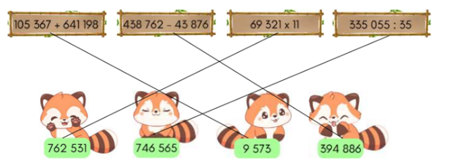 Nối các phép tính với các kết quả tương ứng: (ảnh 2)