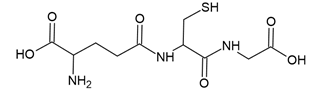 Glutathione là một chất có khả năng chống oxi hóa tự nhiên trong cơ thể, bảo vệ tế bào khỏi tổn thương, loại bỏ các chất độc hại và các gốc tự do gây hại cho tế bào. Công thức cấu tạo của glutathione như sau: (ảnh 1)