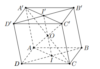 Cho h&igrave;nh h&ocirc;̣p ABCD.A'B'C'D' t&acirc;m O (ảnh 1)