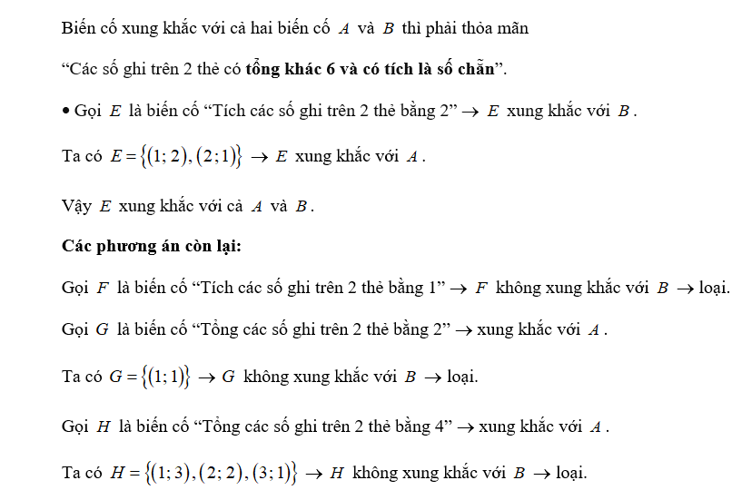 Hộp thứ nhất chứa 3 tấm thẻ cùng loại được đánh số lần lượt từ 1 đến 3. Hộp thứ hai chứa 5 tấm (ảnh 1)