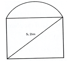 Ông An muốn làm cái cửa bằng nhôm có dạng nửa hình tròn ở phía trên và phía dưới có dạng hình chữ nhật (ảnh 1)