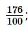 Viết các phân số thập phân ở dạng hỗn số : 176/100 (ảnh 1)