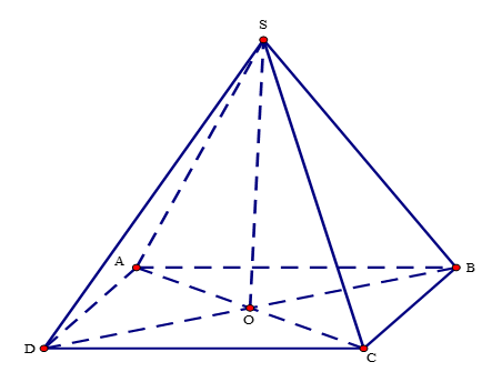 Một món quà lưu niệm dạng hình chóp có đáy là hình vuông cạnh 5cm, các cạnh bên có độ (ảnh 2)