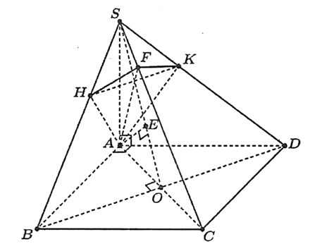 Cho hình chóp \(S.ABCD\) có đáy là vuông cạnh \(a\). Biết \(SA\) vuông góc với mặt phẳng (ảnh 1)