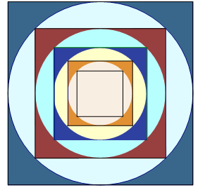 Hỏi tổng diện tích thuộc về viên gạch được tô màu đậm là bao nhiêu cm vuông? Kết quả được làm tròn đến hàng đơn vị của cm vuông.      (ảnh 1)