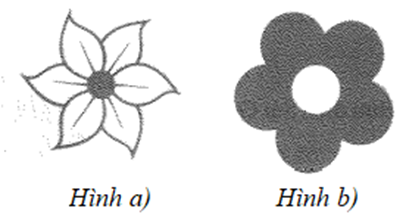 Trong hình dưới đây, bông hoa nào là hình có trục đối xứng, bông hoa nào là hình có tâm đối xứng? (ảnh 1)