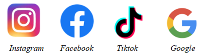 Trong hình dưới đây, có bao nhiêu logo của các trang mạng xã hội không có tâm đối xứng? (ảnh 1)