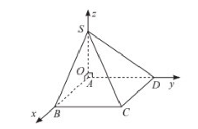 Cho hình chóp \(S.ABCD\) có cạnh bên \(SA\) vuông góc với đáy; tứ giác (ảnh 1)