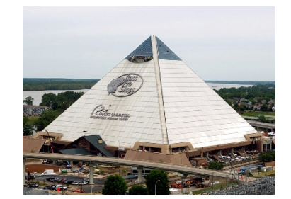 Cho biết kim tự tháp Memphis tại bang Tennessee (Mỹ) có dạng hình chóp tứ giác đều với chiều (ảnh 1)