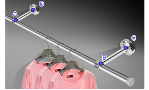Một xào đồ treo tường được gắn song song với mặt sàn nhà và cách tường một khoảng (ảnh 1)