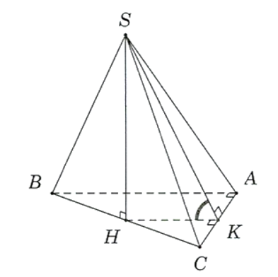 Cho h&igrave;nh ch&oacute;p \(S.ABC\) c&oacute; đ&aacute;y \(ABC\) l&agrave; tam gi&aacute;c vu&ocirc;ng tại (ảnh 1)