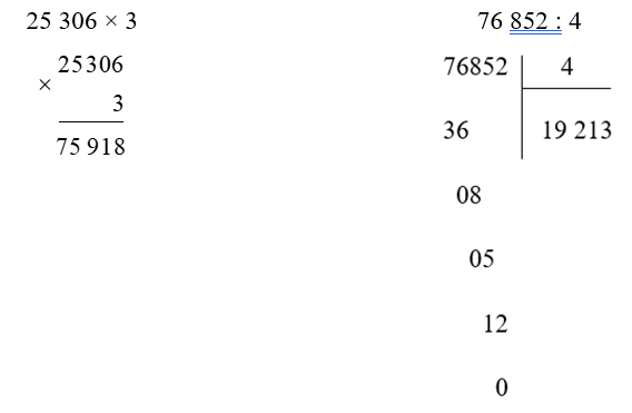 Đặt tính rồi tính. (1 điểm)
(ảnh 2)