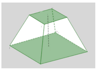 Cho mô hình tạo khung cho rạp xiếc lưu động hình chóp cụt \(ABCD.A'B'C'D'\) có hai đáy là hình vuông cạnh đáy (ảnh 1)