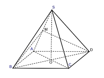Cho hình chóp \(S.ABCD\) có đáy \(ABCD\) là hình thoi tâm \(O\), (ảnh 1)