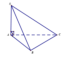 Cho hình chóp \(S.ABC\) có đáy \(ABC\) là tam giác đều cạnh \(a\), cạnh bên \(SA (ảnh 1)