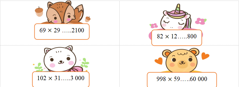 Ước lượng rồi viết > hoặc < vào ô trống cho thích hợp (ảnh 1)